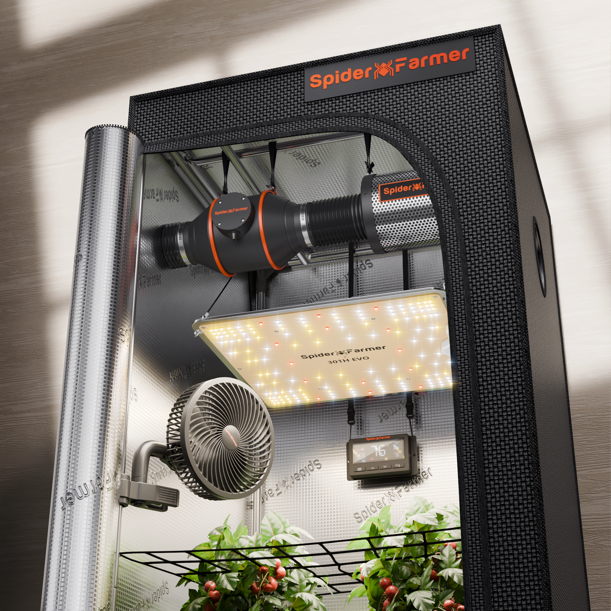 Spider Farmer 70x70x160 cm Komplett-Set SF1000