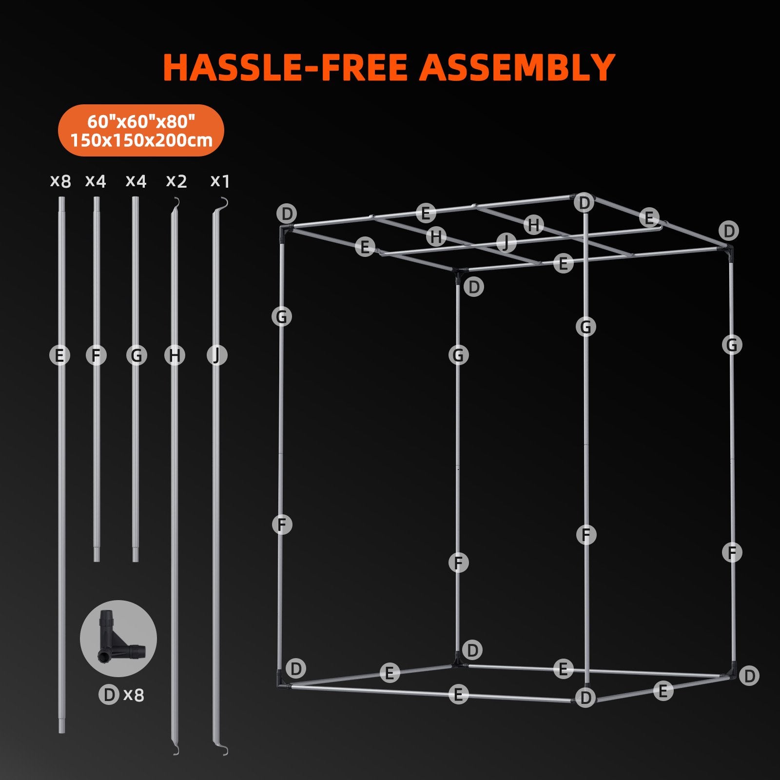 Spider Farmer 150x150x200cm Growbox