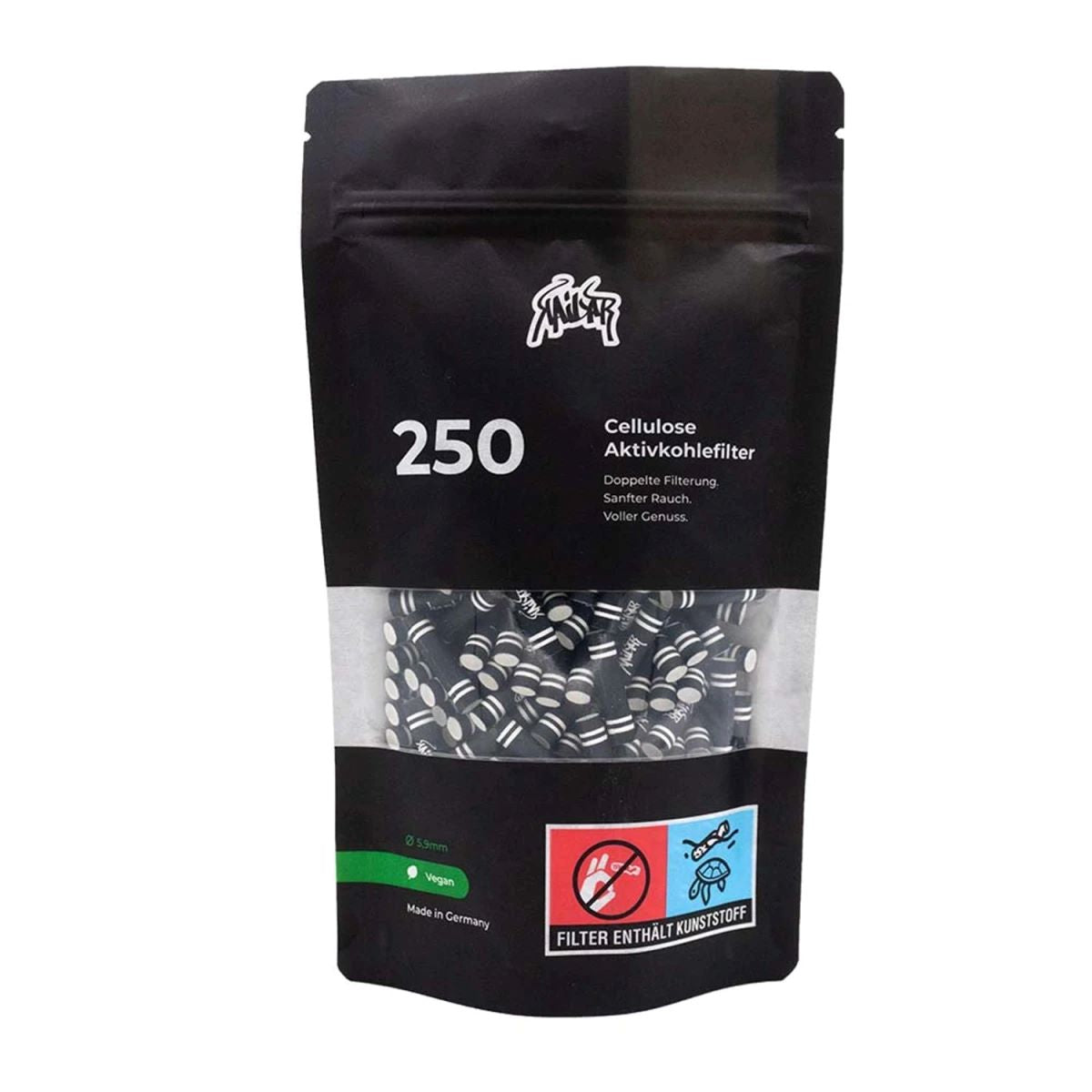 Kailar Aktivkohlefilter 6mm Slim Cellulose