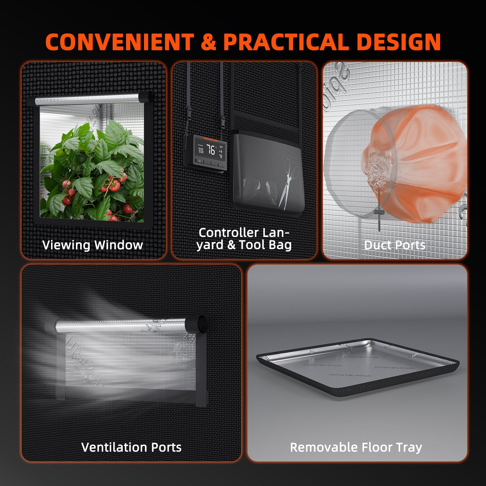 Spider Farmer 120x60x150cm Growbox