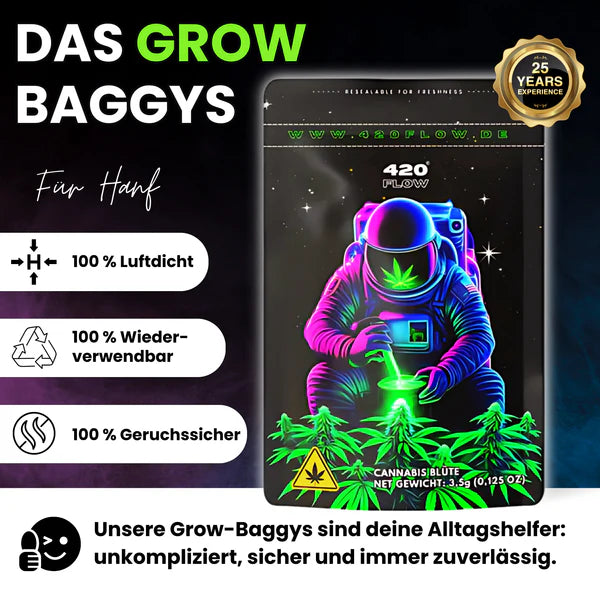 420flow Die Grow Baggy Mixing 3,5g – Geruchsdichte Aufbewahrung
