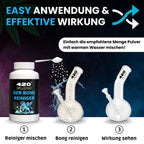 420flow Der Bong Reiniger – Kraftvolle Reinigung für Glas, Acryl & Metall