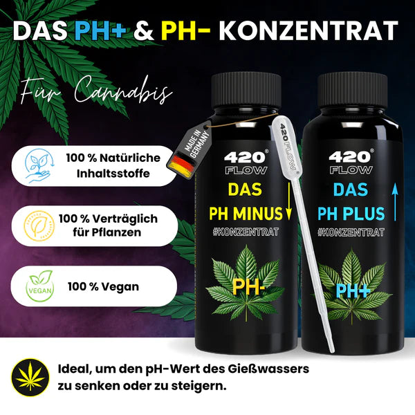420flow Das pH Minus & pH Plus Konzentrat – Präzise pH-Regulierung