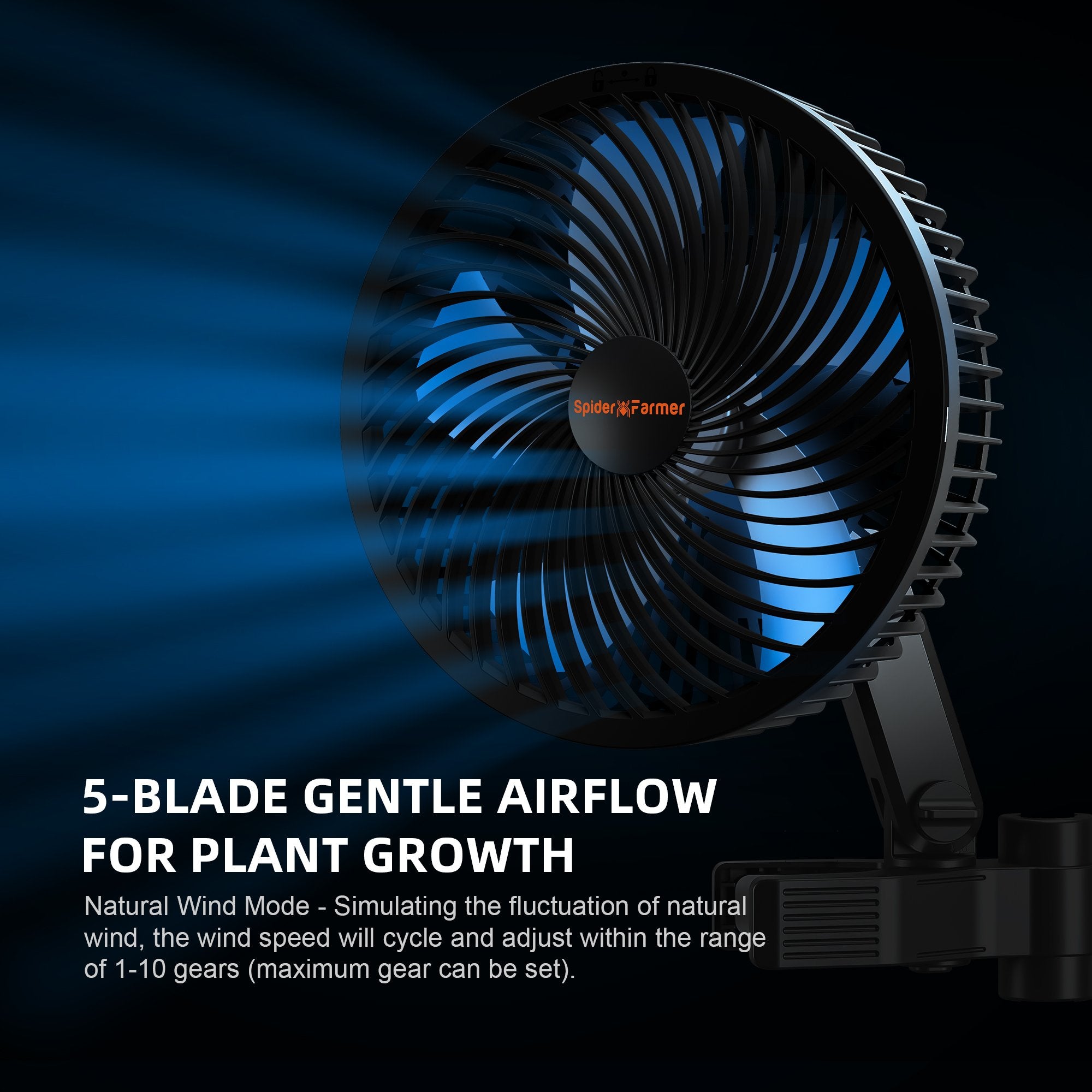 Spider Farmer Clip Ventilator EC 6"