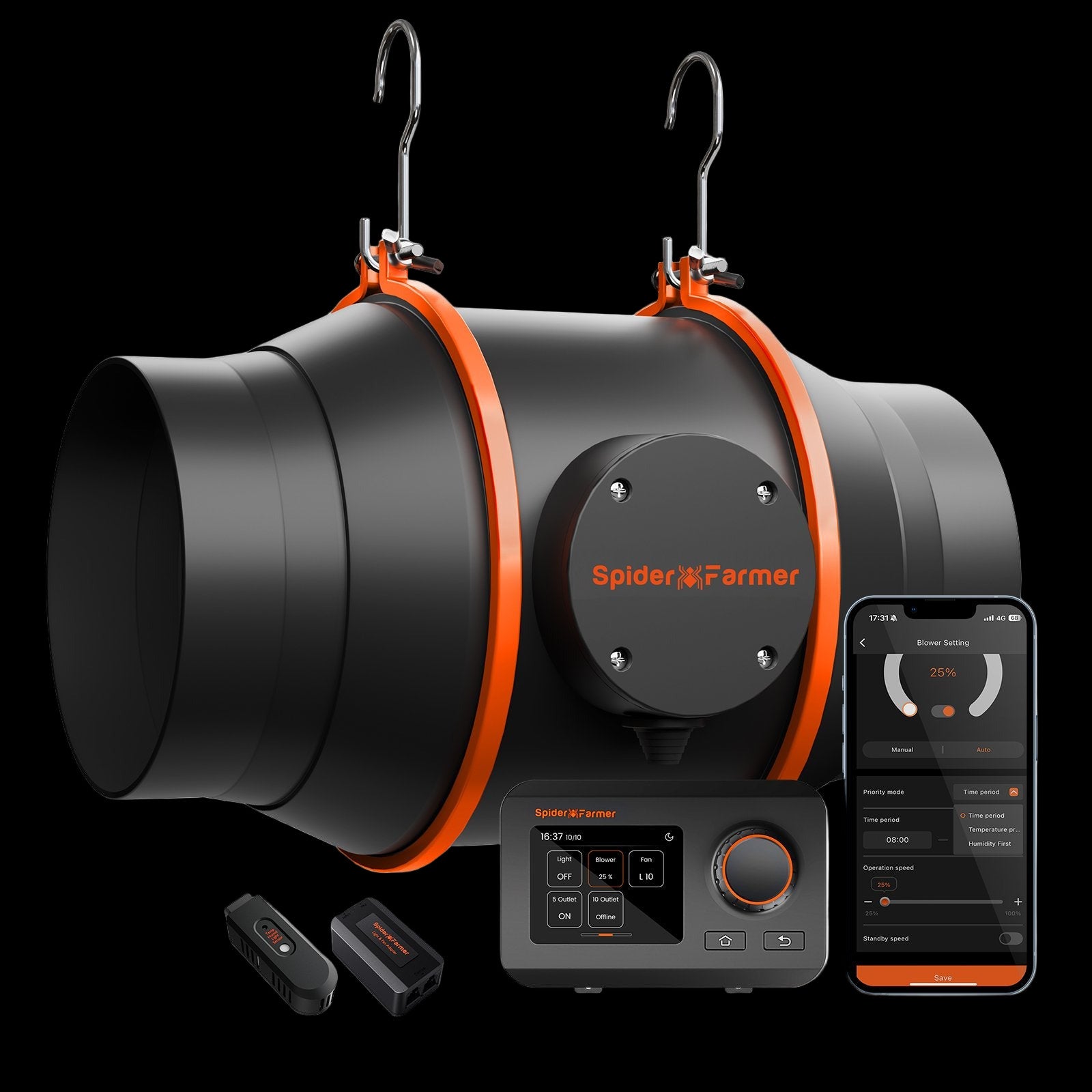 Spider Farmer Rohrventilator 6" (mit GGS)