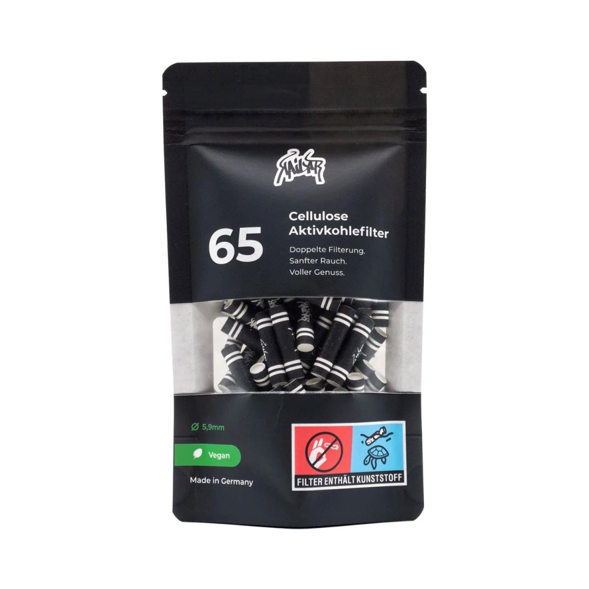 Kailar Aktivkohlefilter 6mm Slim Cellulose