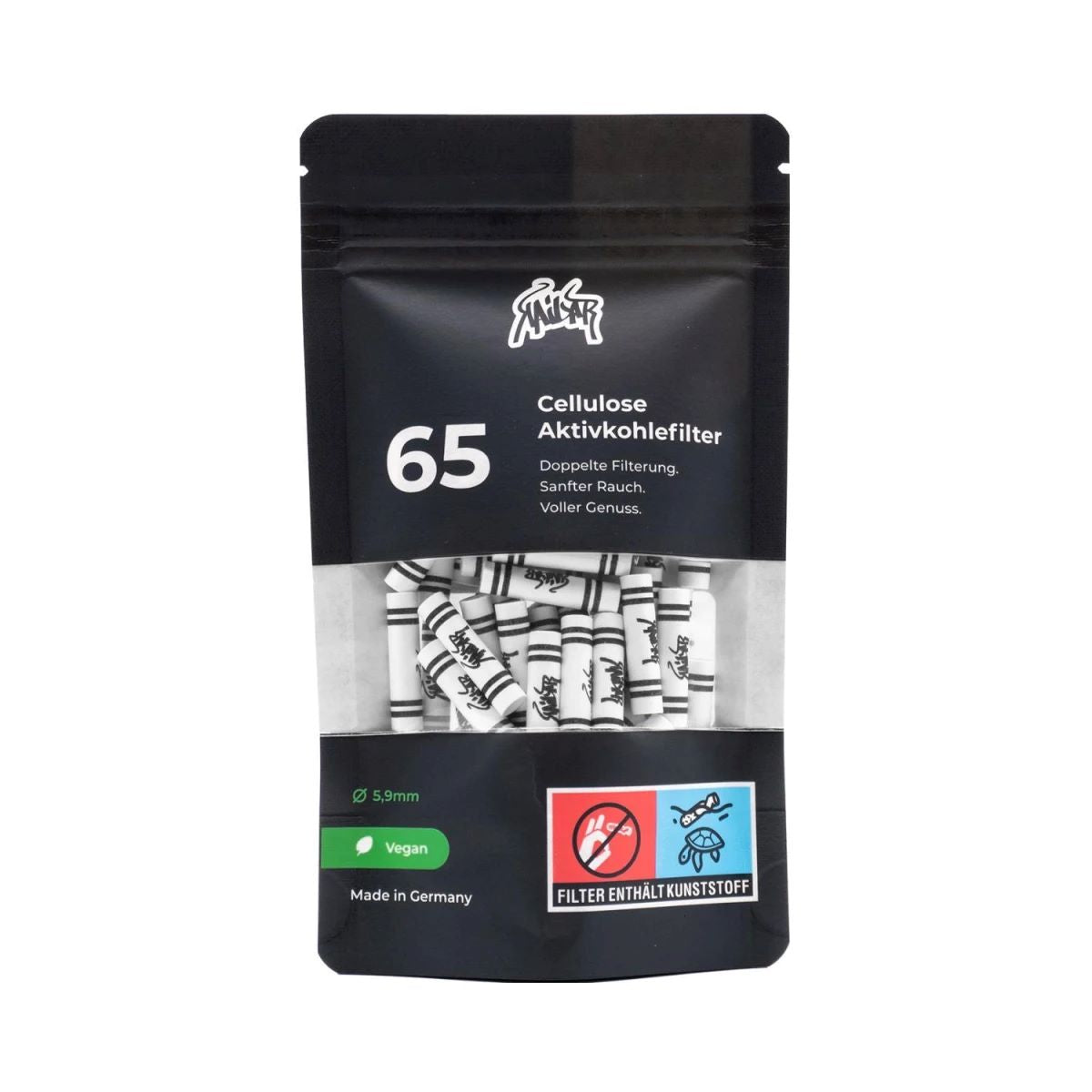 Kailar Aktivkohlefilter 6mm Slim Cellulose