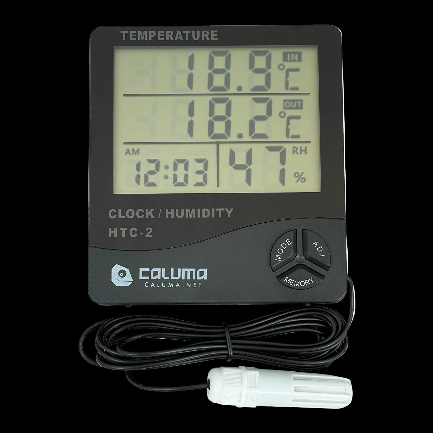 Caluma Thermo-Hygrometer mit externer Sonde – Präzise Klimaüberwachung