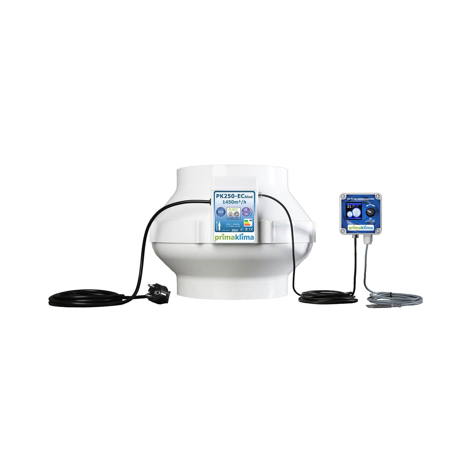 Prima Klima PK250-ECblue (200/250m³/h, 100 mm Anschluss)