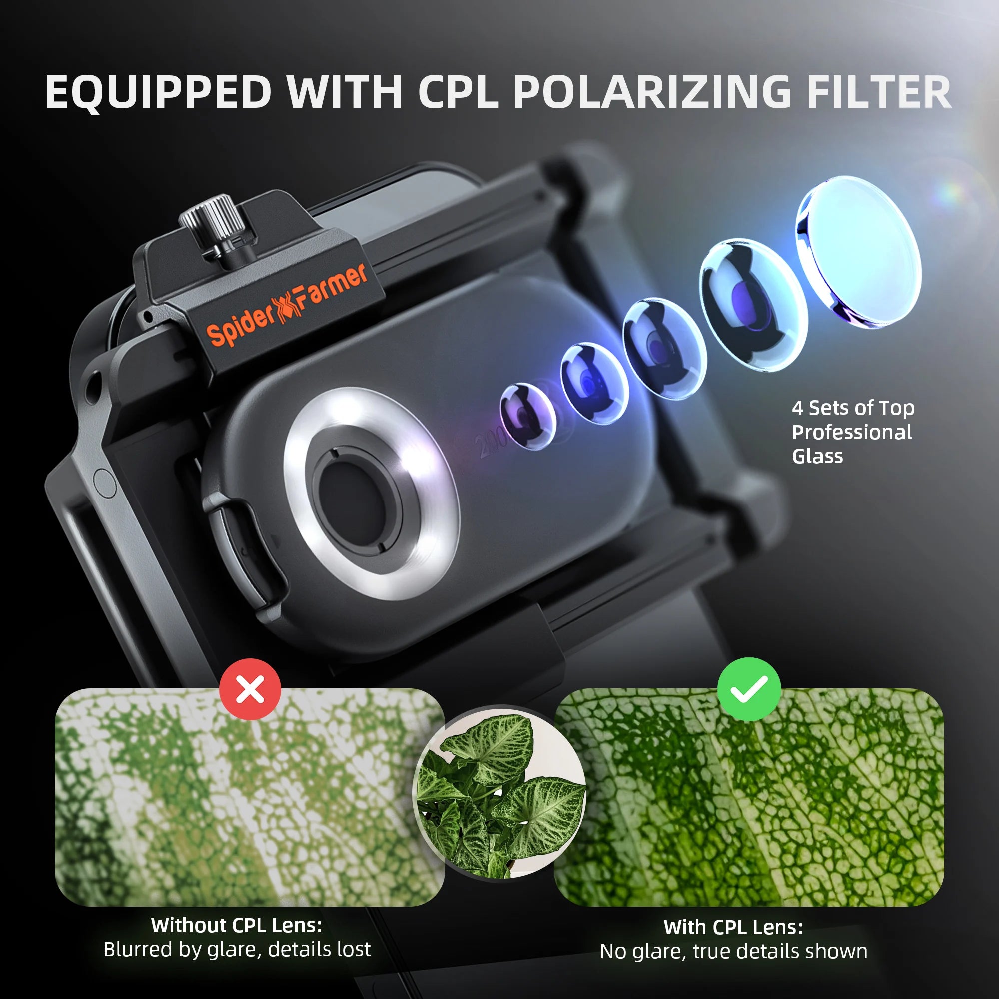 Spider Farmer 200X Smartphone Trichome Mikroskop