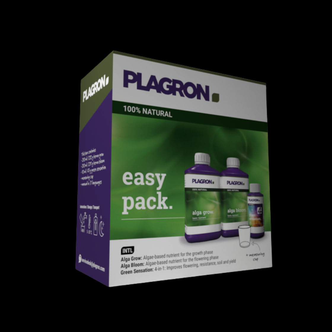 Plagron Easy Pack 100 % NATURAL – Bio Starterset für bis zu 4 Pflanzen