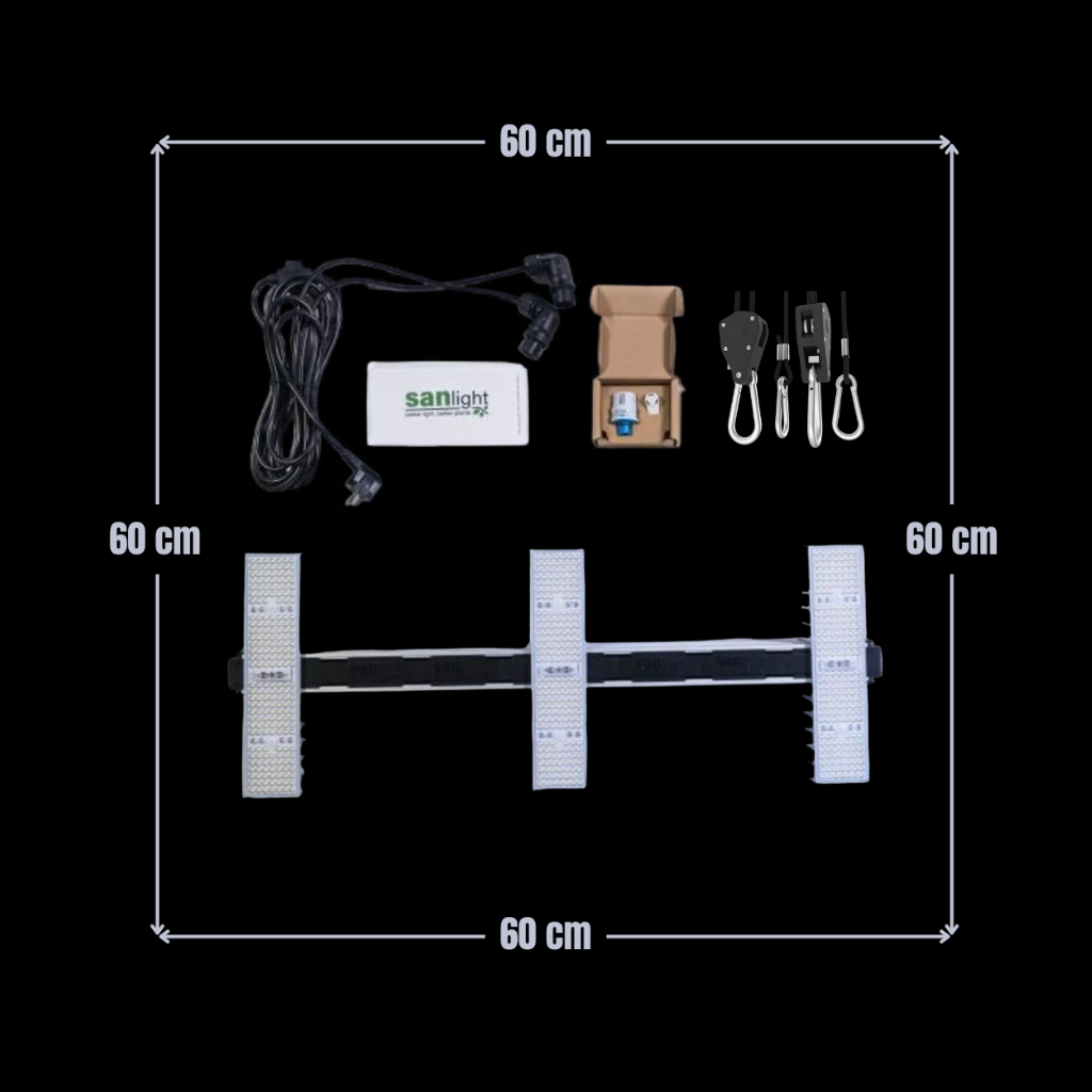 SANlight 60x60 LED-Set – Komplettset für 60 × 60 cm Growfläche