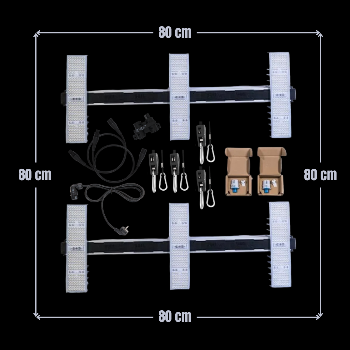 SANlight EVO 3 LED 2er-Set – Komplettset für 60×60 bis 100×100 cm