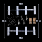 SANlight EVO 4 LED 2er-Set – Komplettset für 80×80 bis 120×120 cm