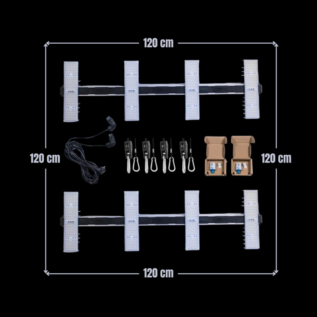 SANlight 120×120 LED-Set – Komplettlösung für 120 × 120 cm Growfläche