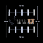 SANlight 150×150 LED-Set – Komplettlösung für 150 × 150 cm Growfläche