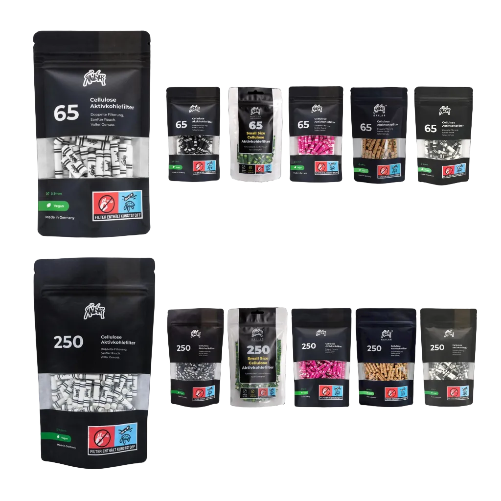 Kailar Aktivkohlefilter 6mm Slim Cellulose