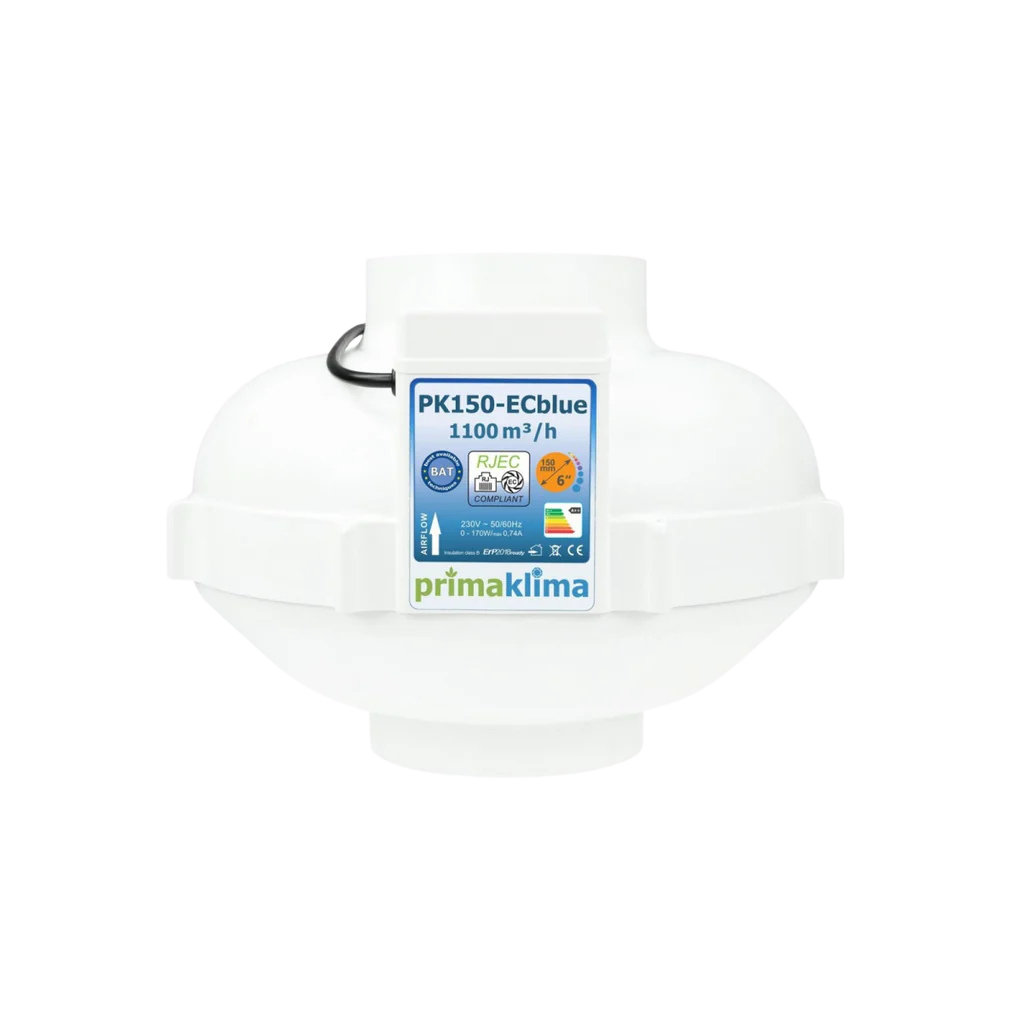 Prima Klima PK150-ECblue EC-Rohrventilator 150 mm (1100 m³/h)