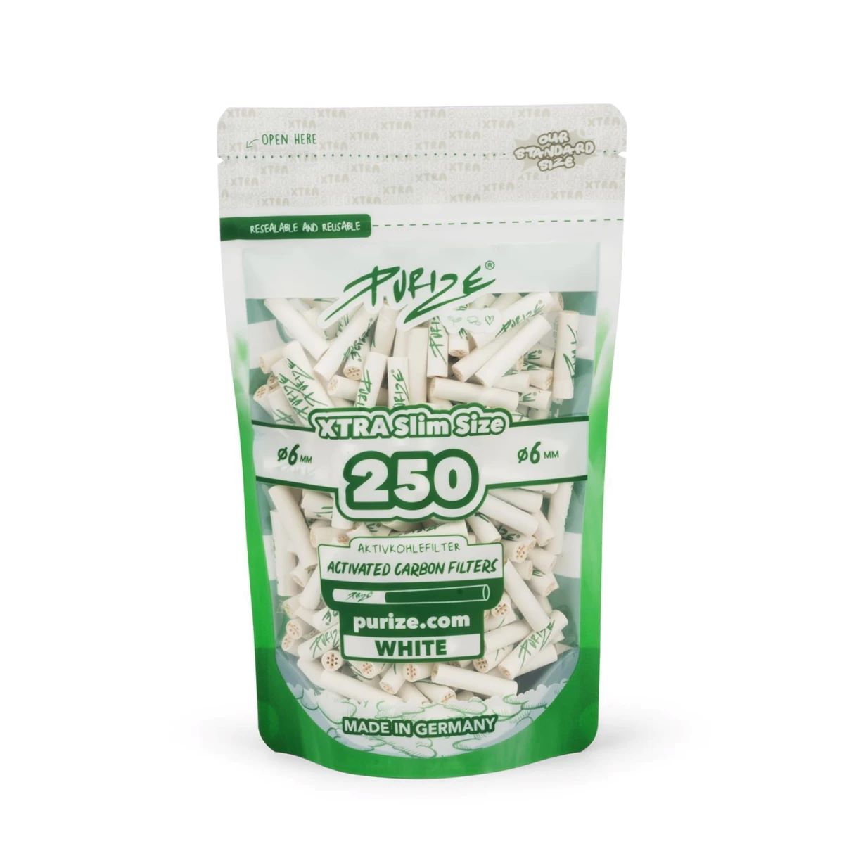 PURIZE Aktivkohlefilter 6mm XTRA Slim Size