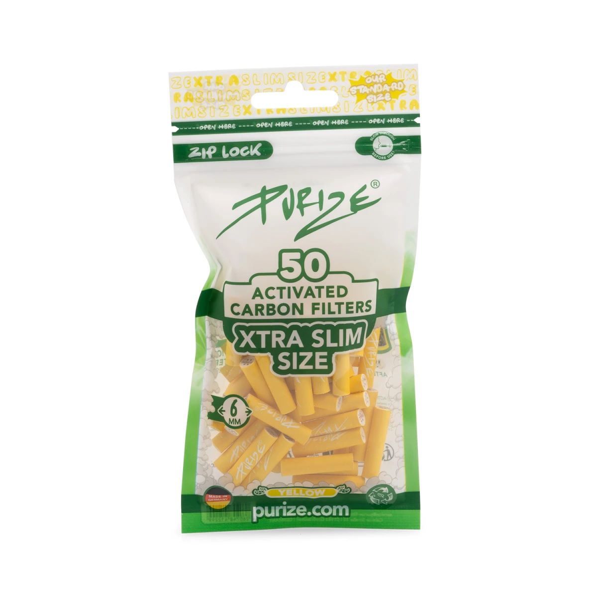 PURIZE Aktivkohlefilter 6mm XTRA Slim Size