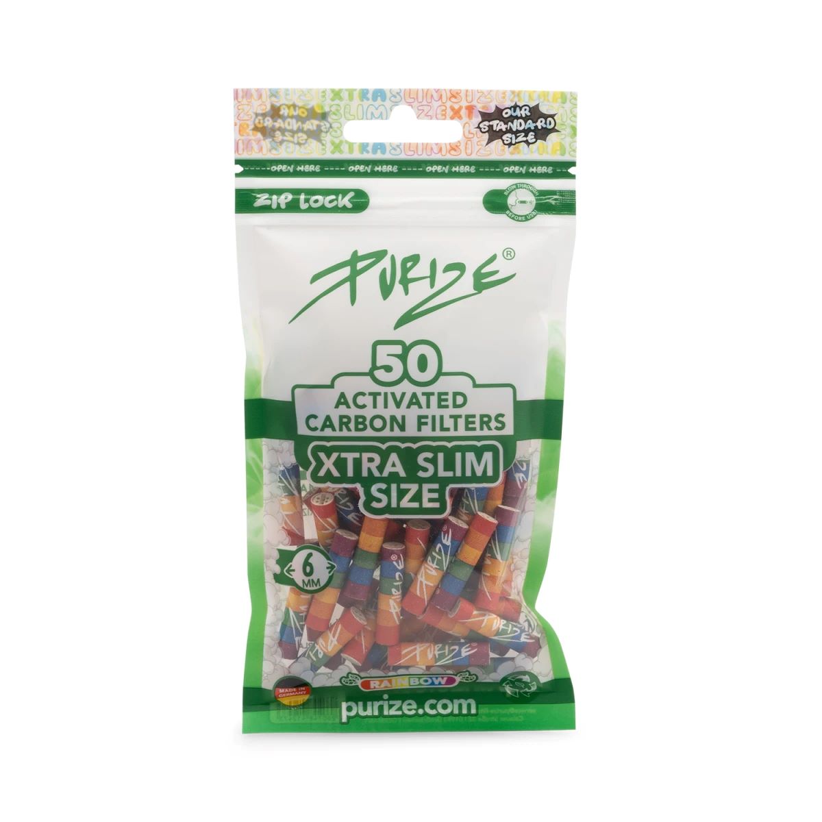 PURIZE Aktivkohlefilter 6mm XTRA Slim Size