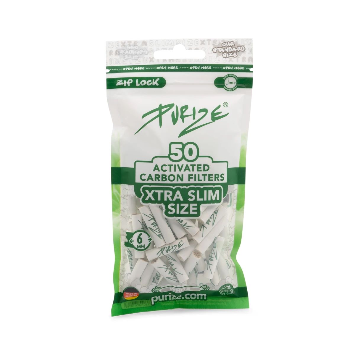 PURIZE Aktivkohlefilter 6mm XTRA Slim Size