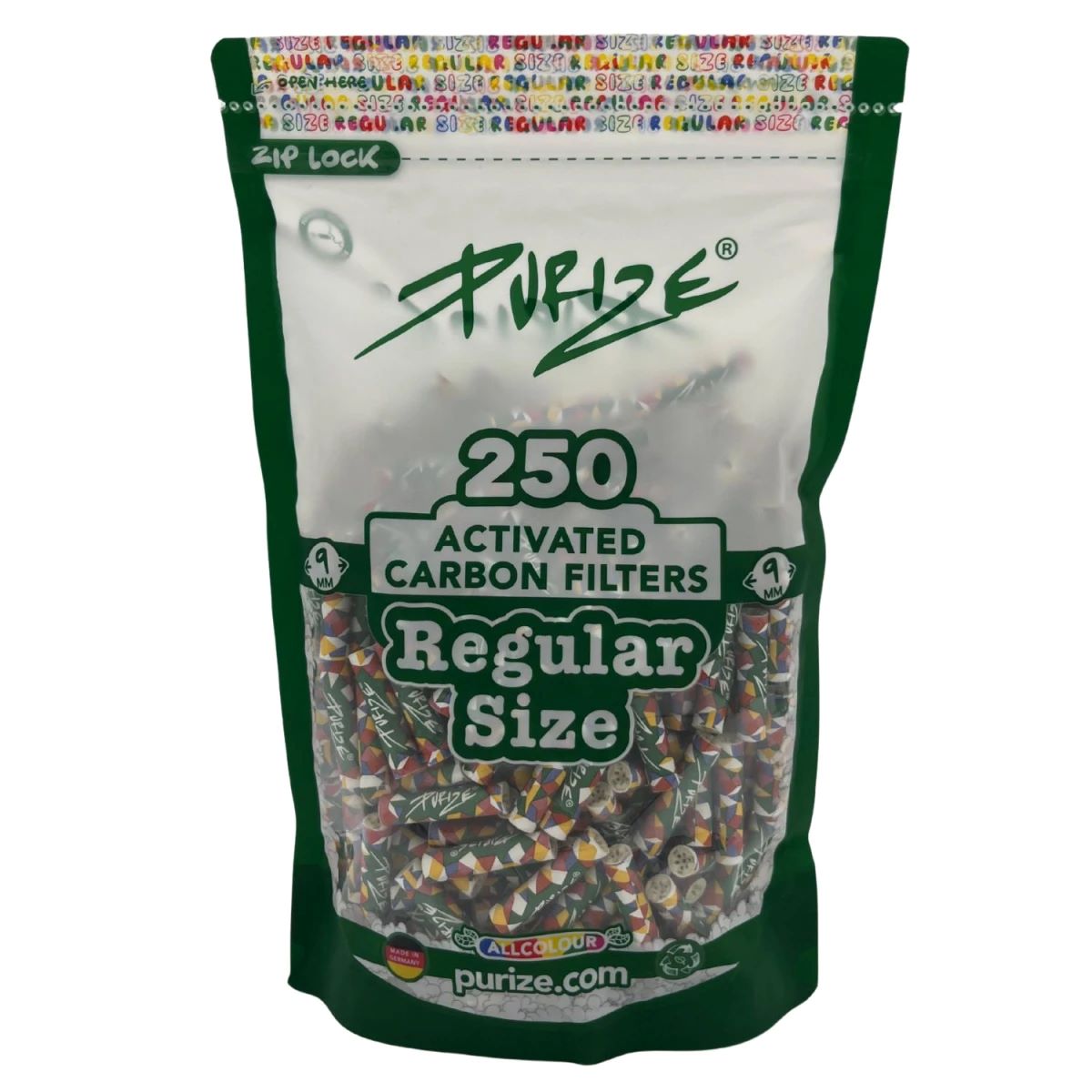 PURIZE Aktivkohlefilter 9mm Regular Size