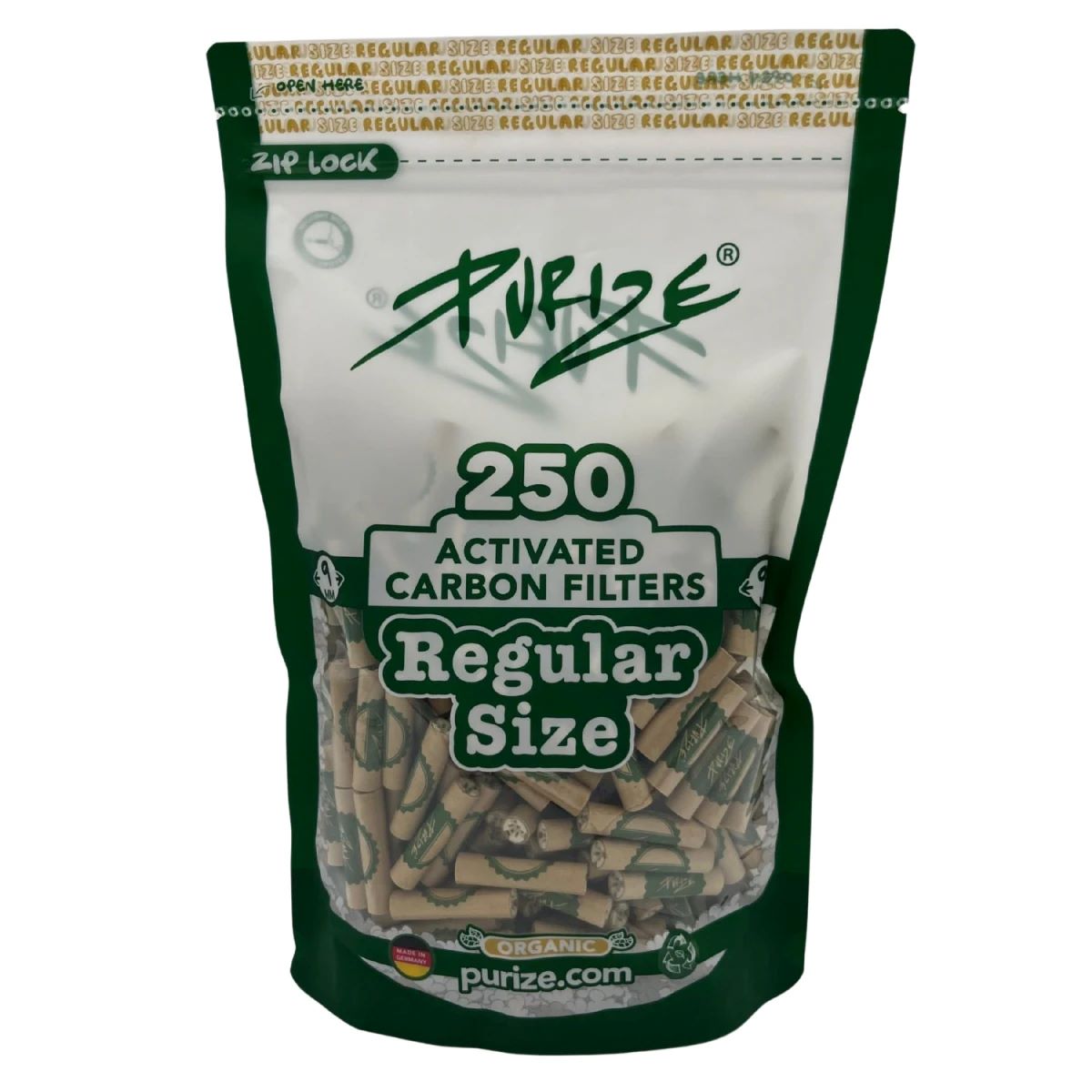 PURIZE Aktivkohlefilter 9mm Regular Size