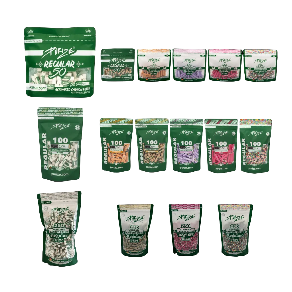 PURIZE Aktivkohlefilter 9mm Regular Size
