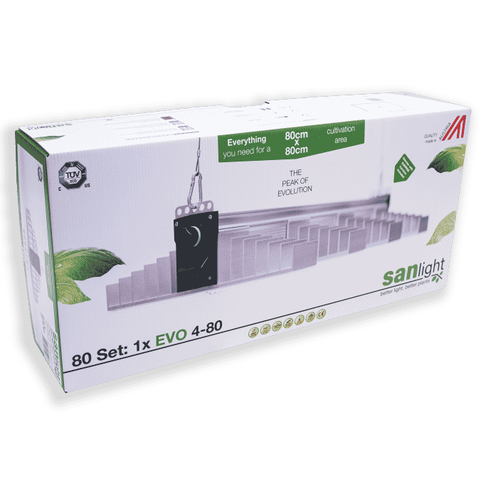 SANlight 80×80 LED-Set – Komplettset für 80 × 80 cm Growfläche